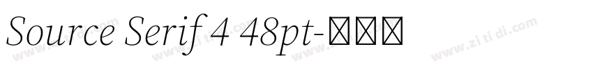Source Serif 4 48pt字体转换